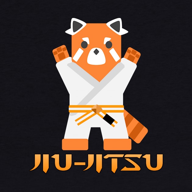Jiu Jitsu Panda -Orange White Belt- by TheConcernedPanda
